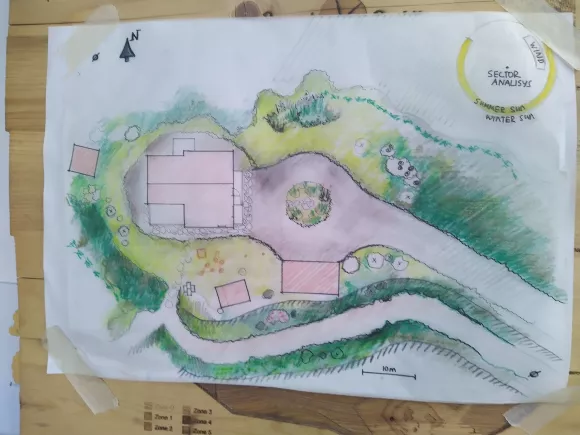 Permaculture Design base map created by PDC participants