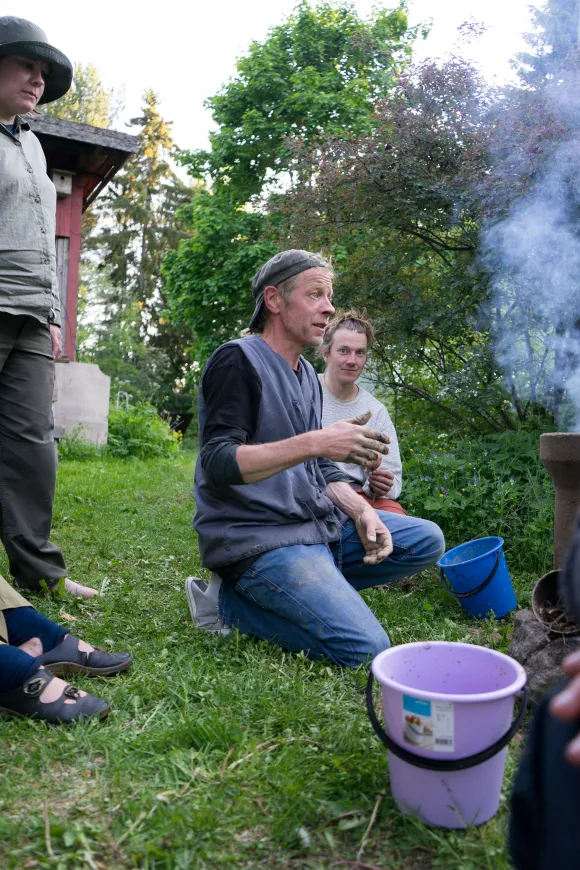 Kalle teaching at Beyond Buckthonrs